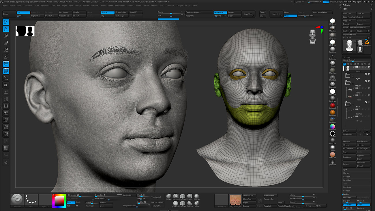 Download Zbrush head sculpt